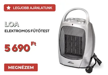 Loa elektromos kerámiabetétes hősugárzó 750W/1500W