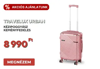 TraveLux Voyager kisméretű kézi bőrönd keményfedeles 26x31x14 cm