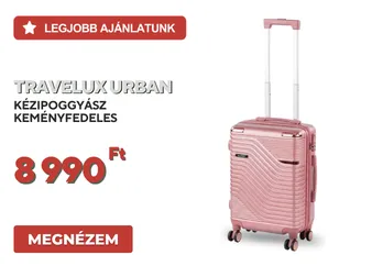 TraveLux Voyager kisméretű kézi bőrönd keményfedeles 26x31x14 cm