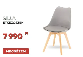 Silla étkezőszék szürke színben