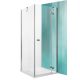 Elegant Line szögletes zuhanykabin nyíló ajtóval tálca nélkül