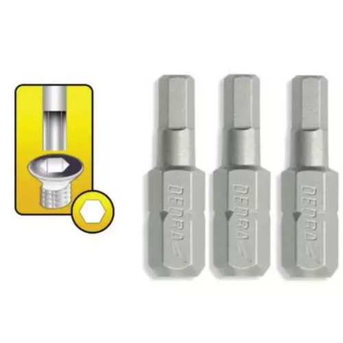 Csavarhúzó bitek Hex H6x25mm, 3db/bliszter