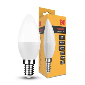   KODAK Max LED Izzó Candle C37 3W E14 270° 4000K (250 lumen)