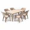Elina 6+1 kerti bútor garnitúra szett cappuccino