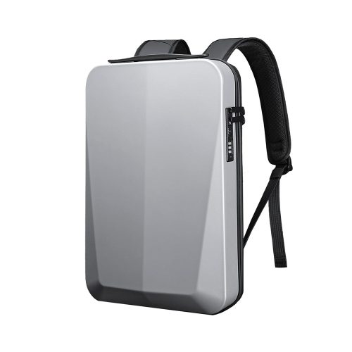Axen merevített Usb-s laptop hátizsák ezüst