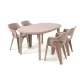 Lino 4+1 kerti bútor garnitúra szett cappuccino
