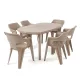 Lino 6+1 kerti bútor garnitúra szett cappuccino