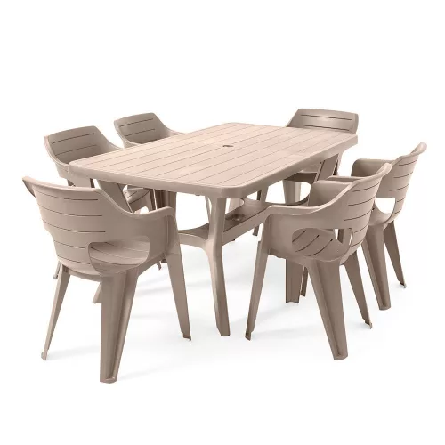 Natalie 6+1 kerti bútor garnitúra szett cappuccino