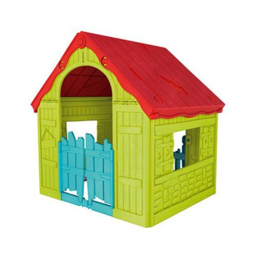 Wonderfold Playhouse, piros-zöld-türkiz