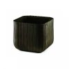 Large Cube Planter virágtartó barna színben