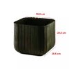 Large Cube Planter virágtartó barna színben