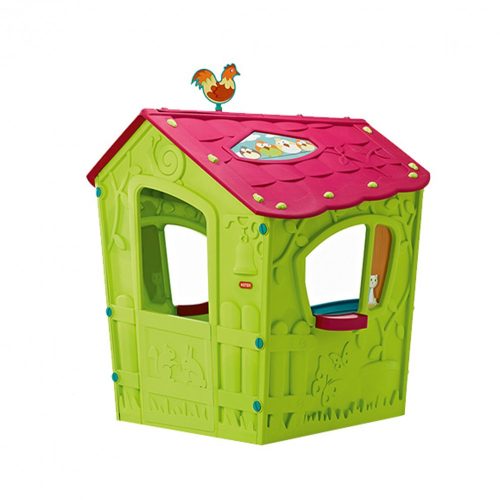 Magic playhouse müanyag kerti játékház világoszöld/lila