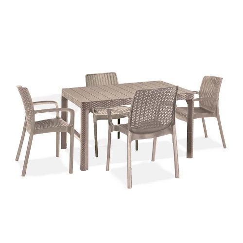Balion 4+1 kerti bútor garnitúra szett cappuccino színben