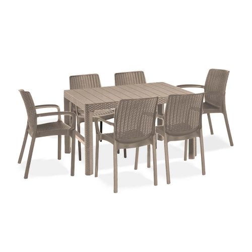 Balion 6+1 kerti bútor garnitúra szett cappuccino színben