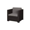 Provence Armchair műrattan kerti fotel sötétbarna