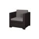Provence Armchair műrattan kerti fotel sötétbarna