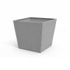 Beton szögletes műanyag virágcserép 48 cm világosszürke
