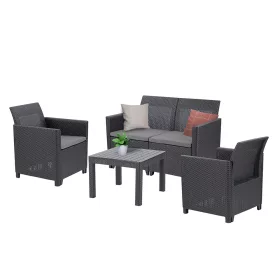 Claire VI 4 személyes kerti bútor garnitúra orlando asztallal grafit