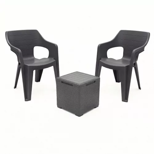 Savannah Balcony kerti bútor garnitúra szett grafit