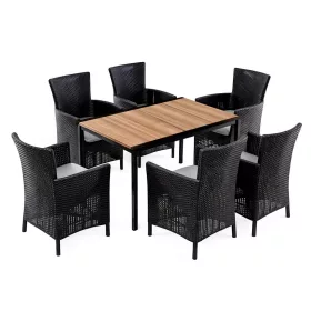 Nadia 6+1 kerti bútor garnitúra szett kőris-grafit