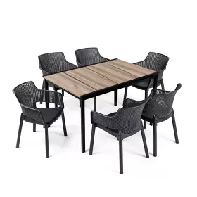 Romen 6+1 kerti bútor garnitúra szett kőris-grafit