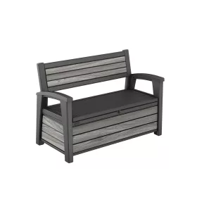 Decocoat műanyag kerti pad/tároló 227 L viharszürke
