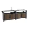 Decocoat unity chef műanyag kerti grill asztal 415l dió