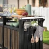 Decocoat unity chef műanyag kerti grill asztal 415l dió