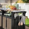 Decocoat unity chef műanyag kerti grill asztal 415l kőrisfa