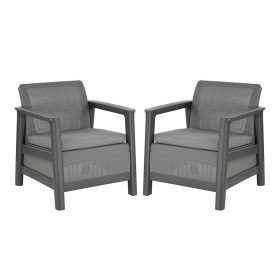 Scandi linea duo kerti fotel grafit-hűvösszürke