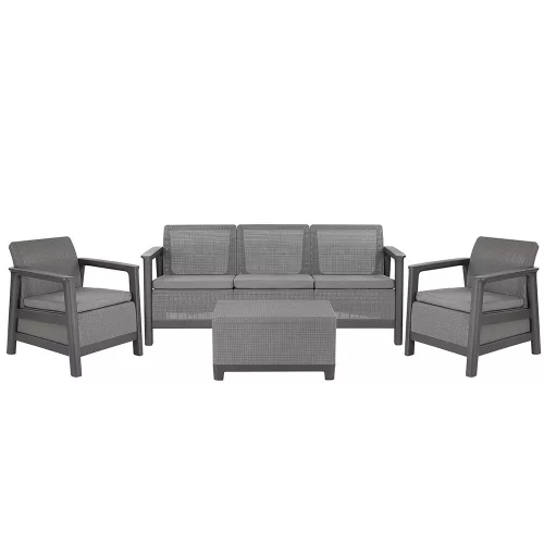 Scandi Love linea duo kerti bútor szett jute tárolós asztallal