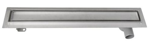 Inox padlóösszefolyó 76x14 cm