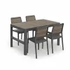 Deco Lyon 4+1 kerti bútor garnitúra szett dió-grafit