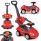 Ride-on autó tolóautó 3 az 1-ben deluxe fogantyúval és zenélő panellel piros