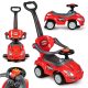 Ride-on autó tolóautó 3 az 1-ben deluxe fogantyúval és zenélő panellel piros