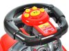 Ride-on autó tolóautó 3 az 1-ben deluxe fogantyúval és zenélő panellel piros