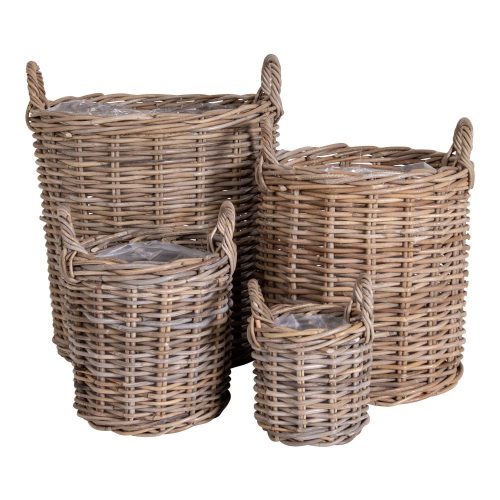 Caor kosarak, kubu rattan, natúr 4 db
