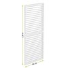 LUXE Lamellás oldalpanel R 90x218cm 3 m-ig fehér