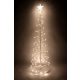 Kültéri LED spirál karácsonyfa melegfehér 150 cm