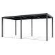 LUXE pergola 7,8x3m antracit LED világítással