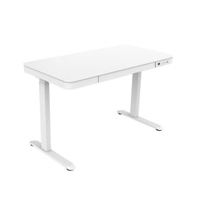   VELSEN íróasztal elektromos magasságállítással, vezérlőpanellel 120x60 cm fehér