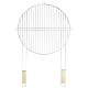 Kerek grillrács fa fogantyúval 51 cm