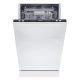 HOMEFORT HMGB0421B Beépíthető mosogatógép,,10 teríték,9 L,6 prog.,47 dB,D,Felső evőeszk.,45 cm , Autom.ajtónyit.