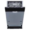 HOMEFORT HMGB0421B Beépíthető mosogatógép,,10 teríték,9 L,6 prog.,47 dB,D,Felső evőeszk.,45 cm , Autom.ajtónyit.