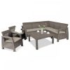 Corfu relax duo set kerti bútor garnitúra cappuccino