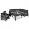Corfu relax duo set kerti bútor garnitúra grafit