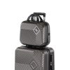 TraveLux Pro kézi bőrönd keményfedeles 28x36x16 cm szürke