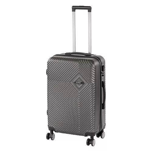 TraveLux Pro közepes bőrönd keményfedeles 68x45x25 cm szürke