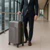 TraveLux Pro közepes bőrönd keményfedeles 68x45x25 cm szürke