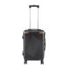 TraveLux Urban kabinbőrönd keményfedeles levehető kerékkel 50x40x20 cm fekete